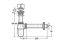 Viega Сифон для раковины 366681 с пробкой – фотография-3