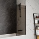 Teymi Шторка на ванну Timo 60x140 профиль черный матовый стекло тонированное – картинка-18