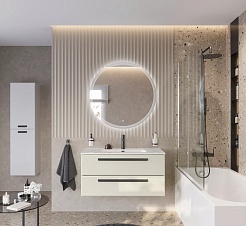 BelBagno Мебель для ванной Eco Cer-N 100 брашированная альпака CZR-8095-100 ручки чёрные – фотография-2