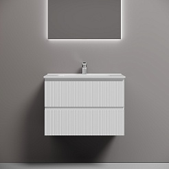 Sancos Тумба с раковиной Snob T 70 bianco раковина Element CN7007 71 – фотография-2