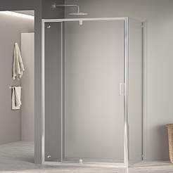 RGW Душевой уголок Passage PA-078 (PA-008 + Z-050-2) 110x80 профиль хром стекло прозрачное – фотография-2