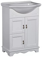 Bas Тумба под раковину Варна 60 белый, глухие дверцы 