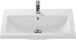 Misty Тумба с раковиной Майна 70 графит/белая – фотография-6