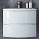 Cezares Тумба с раковиной Vague 104 L bianco lucido – картинка-12