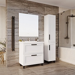 ASB-Mebel Шкаф пенал София 35 белый – фотография-3