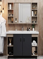 Onika Мебель для ванной Тимбер 100.10 серая/дуб сонома