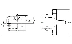 Jacob Delafon Термостат Aleo+ E72287-CP – фотография-2