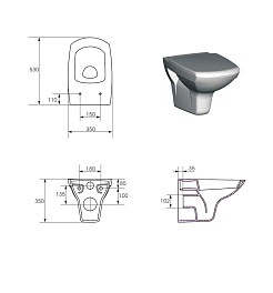 Cersanit Унитаз подвесной Carina new clean on – фотография-5