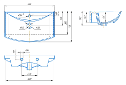 Misty Тумба с раковиной Лувр 65 слоновая кость – фотография-5
