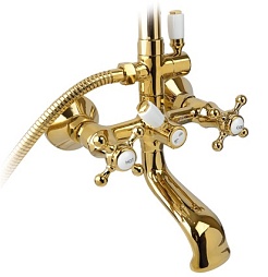 Timo Душевая система Nelson SX-1090 Gold – фотография-2