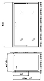 Gemy Душевой уголок Sunny Bay S28191B-A70 – фотография-3