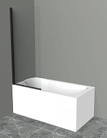 BelBagno Шторка на ванну 90/150 UNO-V-1-90/150-C-NERO