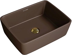 Grossman Раковина накладная Color 48 GR-3016BRM коричневая матовая – фотография-1