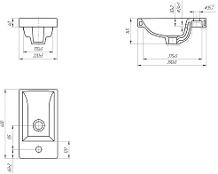 Onika Мебель для ванной Милтон 40 R подвесная белая – фотография-14
