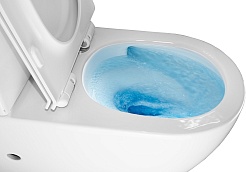 Azario Унитаз-компакт Corsa AZ-2062T безободковый с бачком с сиденьем микролифт белый – фотография-10