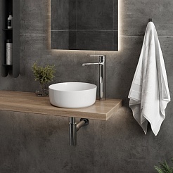 Teymi Раковина накладная в ванную Lina D31 белая T51101 – фотография-4