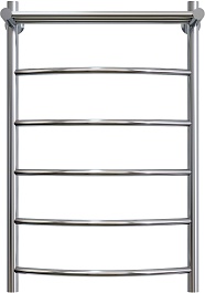 Aringa Полотенцесушитель водяной Бро 80x50 AR03030CH с полкой хром – фотография-1