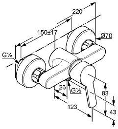 Kludi Смеситель "Logo Neo 378410575" – фотография-3