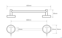 Bemeta Держатель полотенца Omega 104104042 – фотография-2