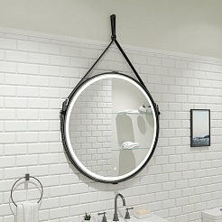 Continent Зеркало Millenium Black Led 800 – фотография-8