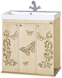 Misty Мебель для ванной Бабочка 90 R бежевая патина – фотография-2