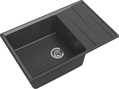 Granfest Мойка кухонная GF-LV-760L графит – фотография-1