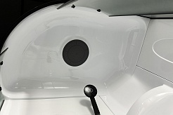 Royal Bath Душевая кабина Practic RB 8120BK1-M-BL 90x90 L стекло рифленое профиль черный матовый – фотография-6