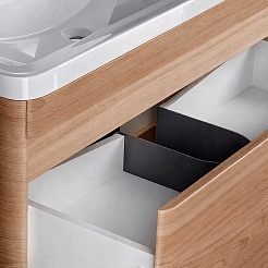 Vivon Тумба с раковиной Atwood 70 подвесная дерево – фотография-13