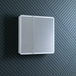 Aquanet Зеркальный шкаф Оптима 80 белый – фотография-7