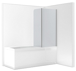 Aquanet Шторка на ванну AQ4-R узорчатое стекло – фотография-4