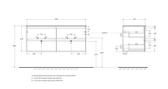 BelBagno Тумба с раковиной Kraft 120-2 Bianco Opaco – фотография-4