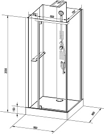 Black&White Душевая кабина Galaxy G8702 – фотография-8