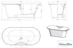 Astra-Form Ванна Монако 174х80, литой мрамор – фотография-5