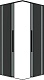 Grossman  Душевой уголок Galaxy 80x80x195 профиль черный матовый стекло тонированное – фотография-13