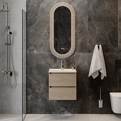 Teymi Тумба с раковиной Laina 50 подвесная дуб светлый – фотография-13