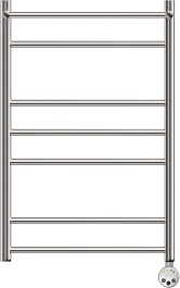 Point Полотенцесушитель электрический П6 500x800 PN10158PE с полкой хром – фотография-2