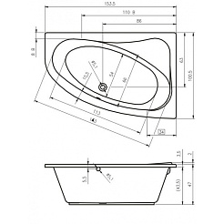 Riho Акриловая ванна Lyra 153 L – фотография-2