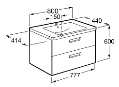 Roca Раковина "Gap 80" 327470000 – фотография-5