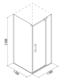Erlit Душевой уголок ER 10110H-C1 – фотография-4