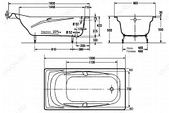 Jacob Delafon Ванна чугунная Super Repos 180х90 E2902 – фотография-3