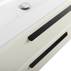 BelBagno Мебель для ванной Eco Cer-N 80 CZR-8073-80 брашированная альпака ручки матовые чёрные – фотография-9