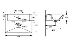 Jacob Delafon Тумба с раковиной Reve 60 коричневая, 1 ящик – фотография-2