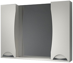 Какса-а Зеркальный шкаф Каприз 105 белый – фотография-1