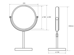Bemeta Зеркало настольное косметическое 112201252 – фотография-2