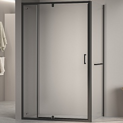 RGW Душевой уголок Passage PA-078-1B (PA-008B + Z-060-2B) 110x100 профиль черный стекло прозрачное – фотография-1