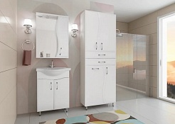 Style Line Пенал Волна 70 белый с б/к – фотография-6