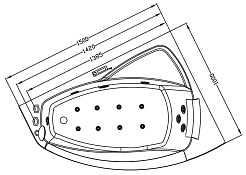 Eago Акриловая ванна "AM198S" L – фотография-4