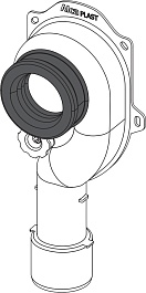 Alcaplast Сифон для писсуара A45C вертикальный – фотография-3