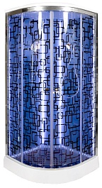 DTO Душевая кабина BМ1510 LED BLACK – фотография-13