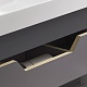 Equil Тумба с раковиной Mirage 60 1 ящик подвесная графит софт – картинка-16